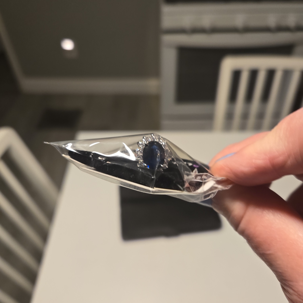 Black and Blue Fashion Ring - Unbranded. Sold